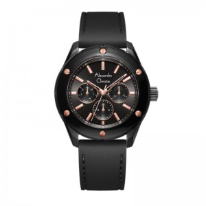 Alexandre Christie AC 2989 Black Rosegold BFRIPBARG